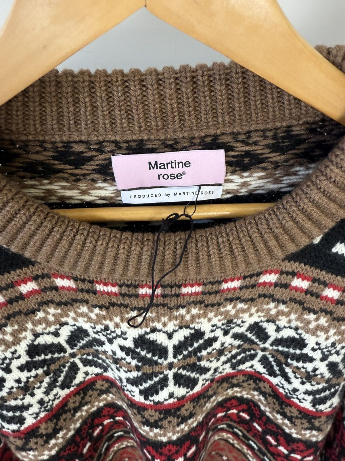 Martine Rose Martine Rose AW22 Merino Wool Fair Isle Knit Sweater Size US L / EU 52-54 / 3 - 4 Thumbnail