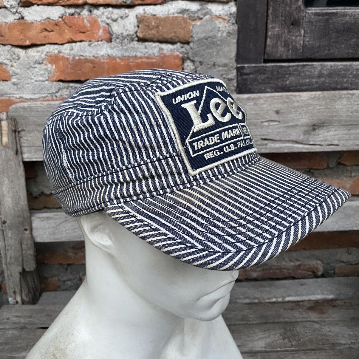 Lee LEE ICONIC LOGO HICKORY STRIPE PATROL HAT Size ONE SIZE - 2 Thumbnail