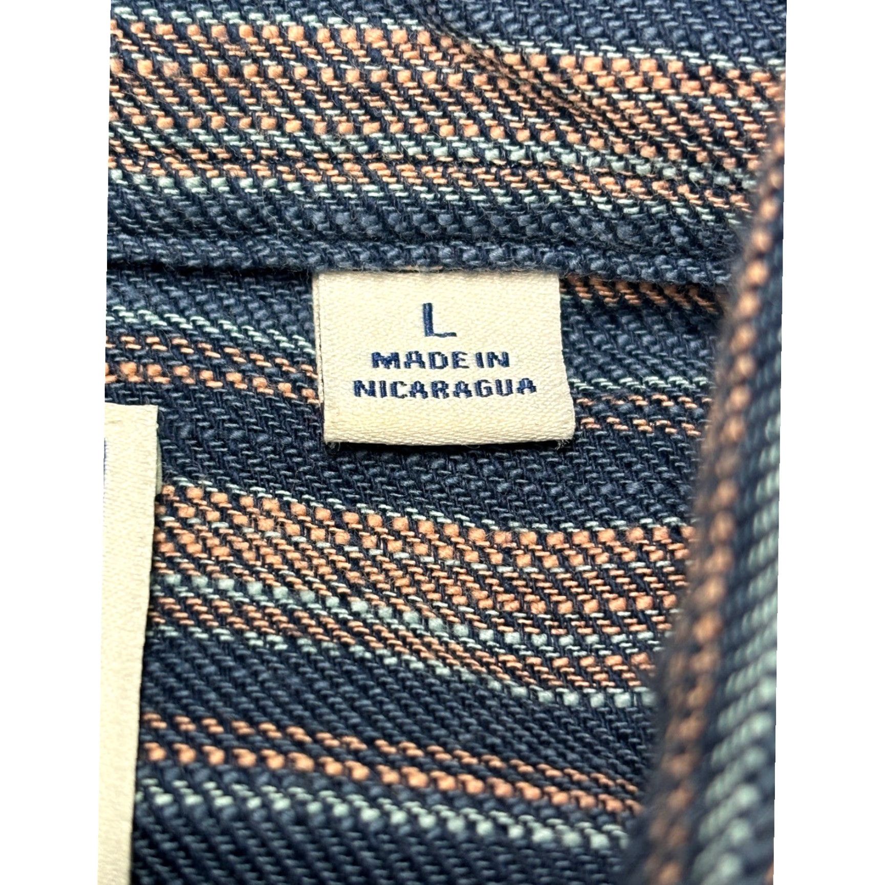 Vintage ROWM Mens Large Striped Button Up Short Sleeve Casual Shirt L Blue Beach Vacation Size US L / EU 52-54 / 3 - 4 Thumbnail