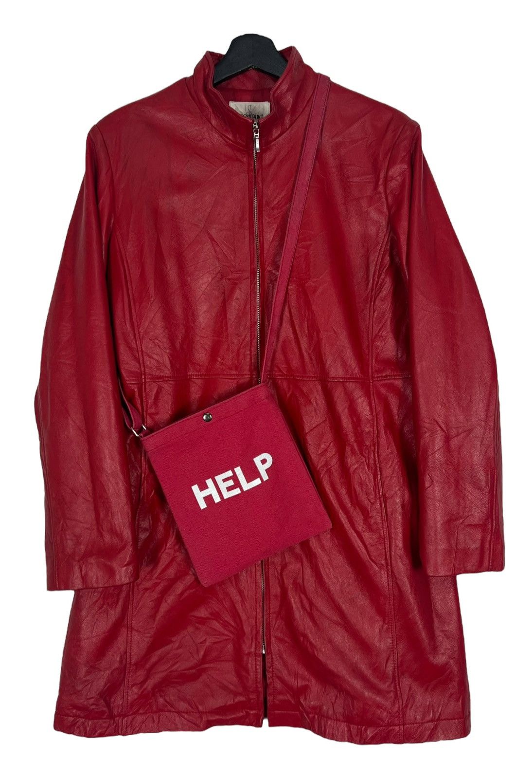 Vintage Sixt One Place Long Leather Jacket