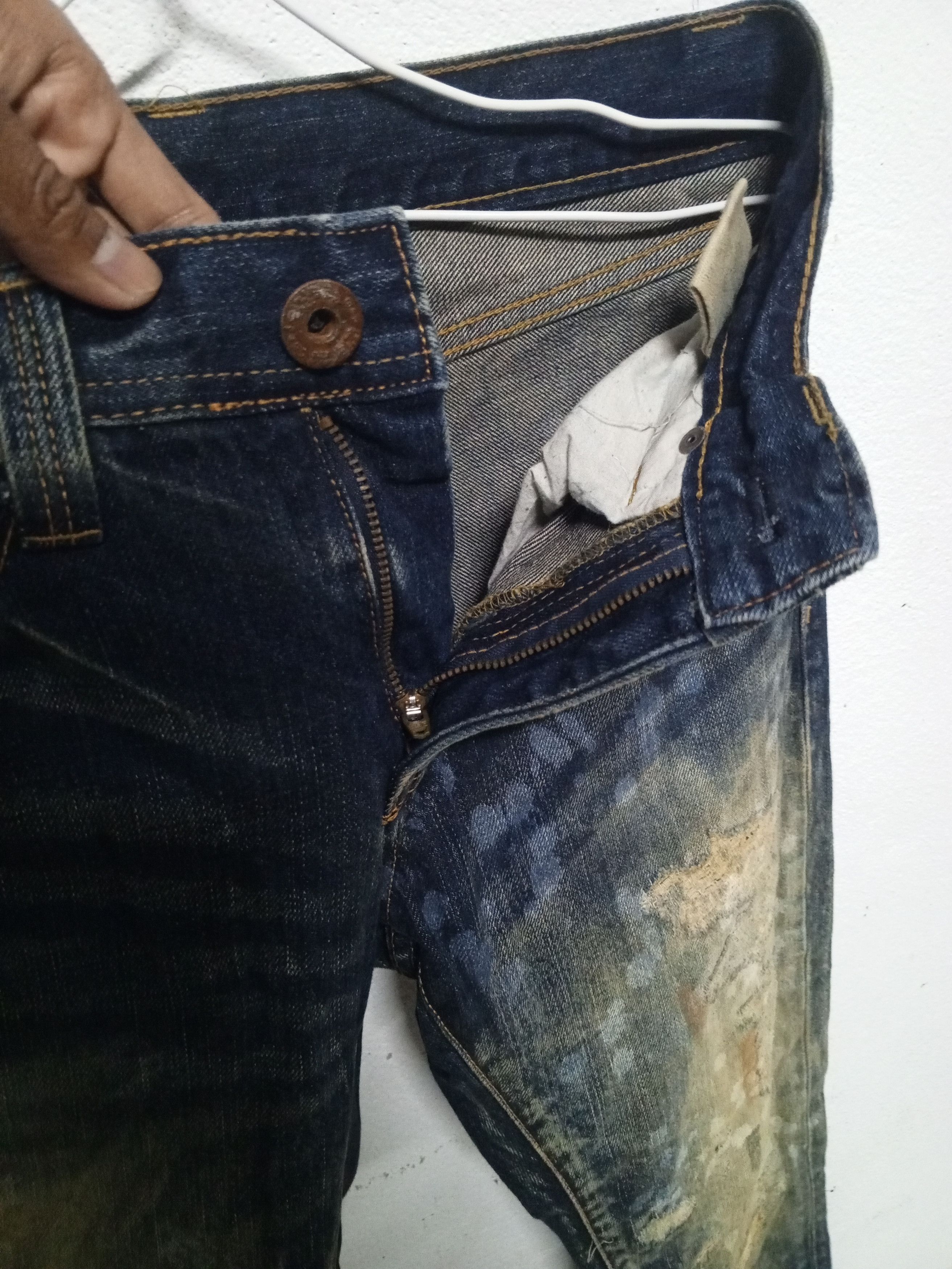 If Six Was Nine Painted Denim Slim Jeans Size US 30 / EU 46 - 8 Thumbnail