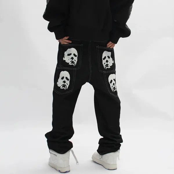 VIBE custom pattern punk jeans Size US 34 / EU 50 - 7 Thumbnail