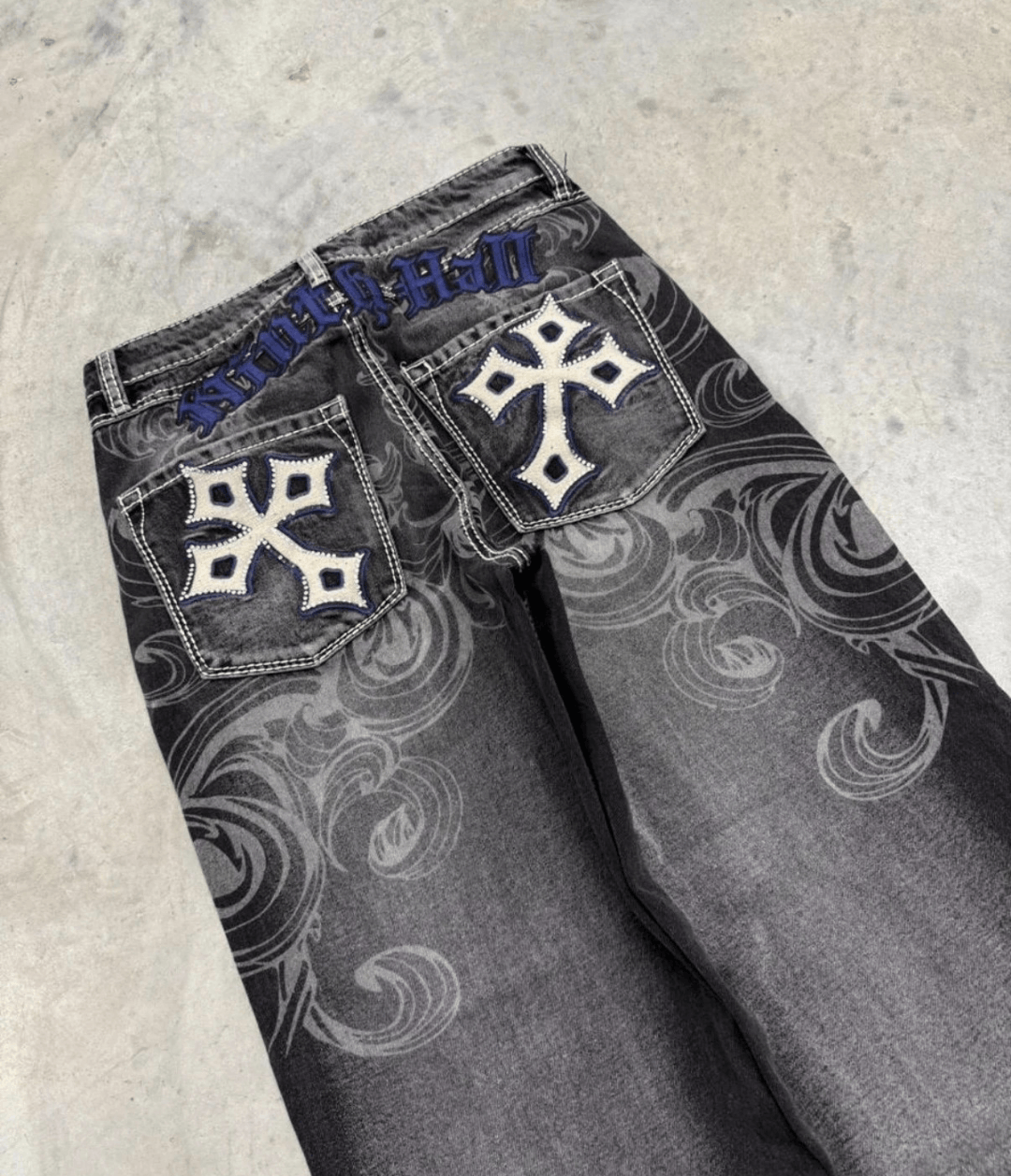 Ninth Hall ninth hall grunge southpole rawblue style baggy jeans Size US 32 / EU 48 - 2 Thumbnail