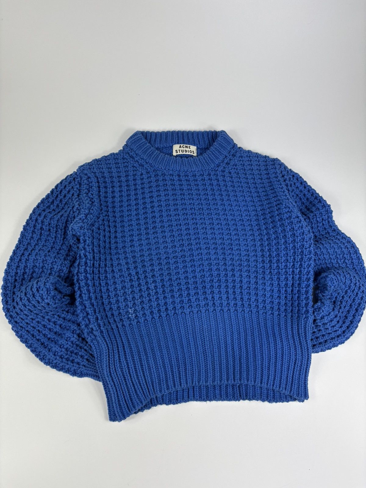 Acne Studios Sweater Blue Crop Top Acne Studios Womens Size S / US 4 / IT 40 - 2 Thumbnail