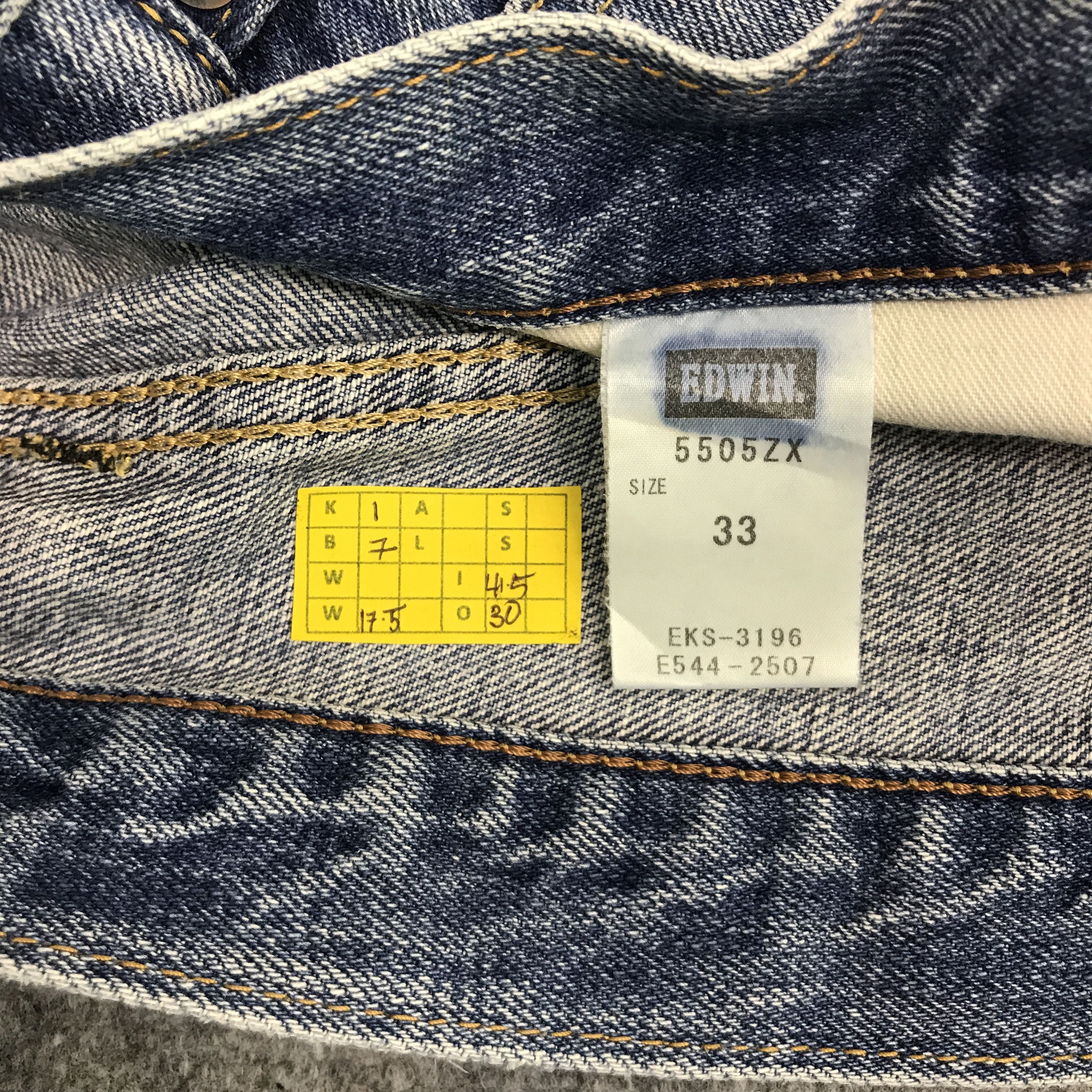 Edwin × Japanese Brand Denim Redline edwin Japan distressed style jean Pants Size US 33 - 10 Thumbnail