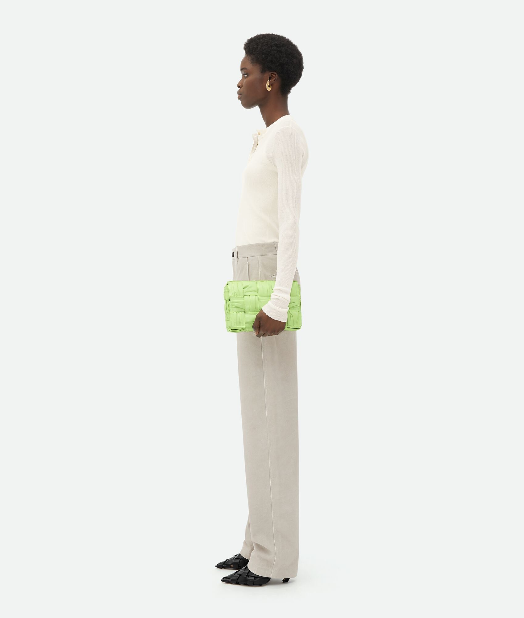 Bottega Veneta o1n1vont0625 Size: OS / Cassette Bag in Fennel Size ONE SIZE - 4 Thumbnail