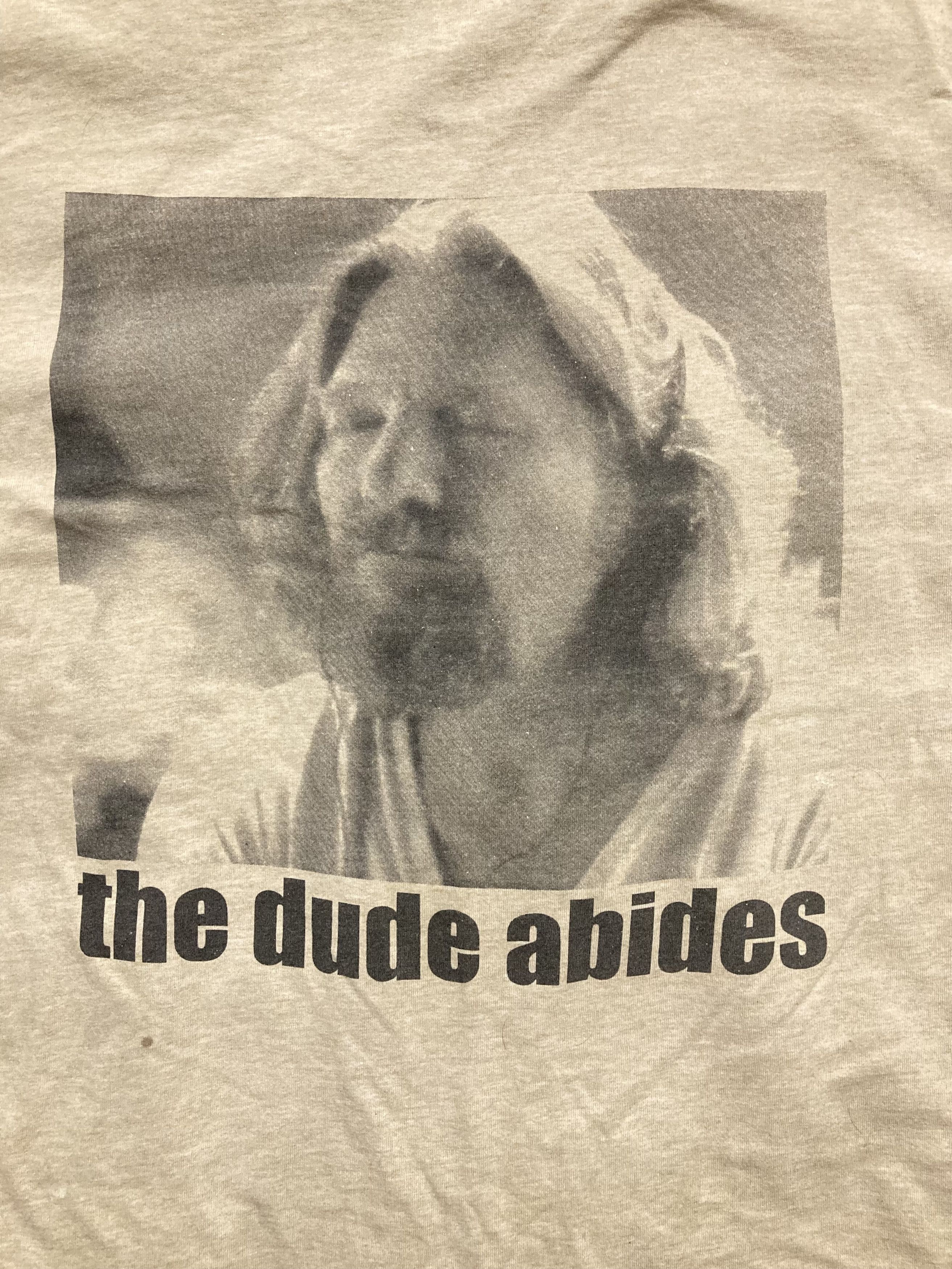 Fruit Of The Loom Vintage 2003 The Big Lebowski Dude Abides Rare Movie Shirt Size US XXL / EU 58 / 5 - 6 Thumbnail