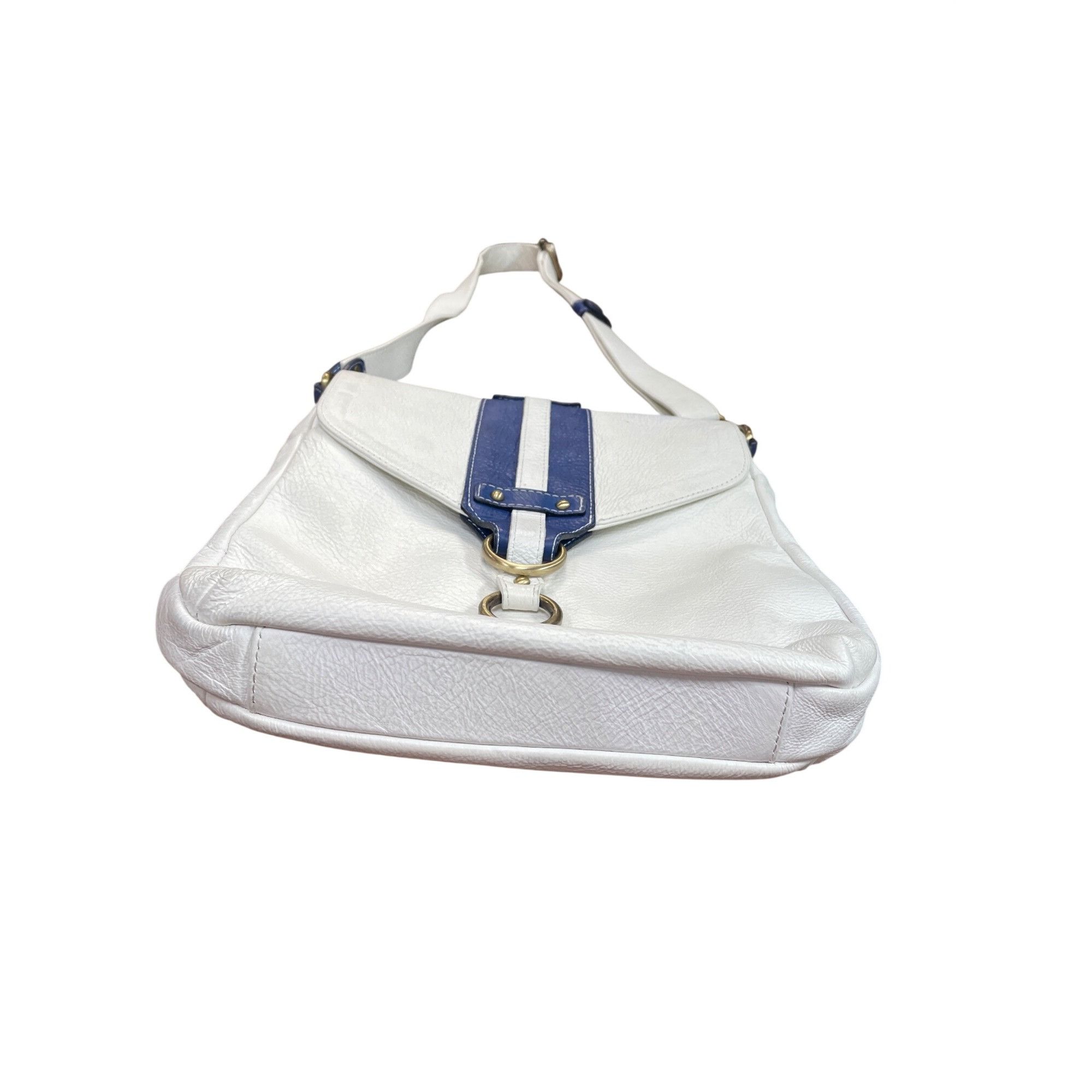 Other Avorio Italy leather white blue adjustable crossbody shoulde Size ONE SIZE - 3 Thumbnail