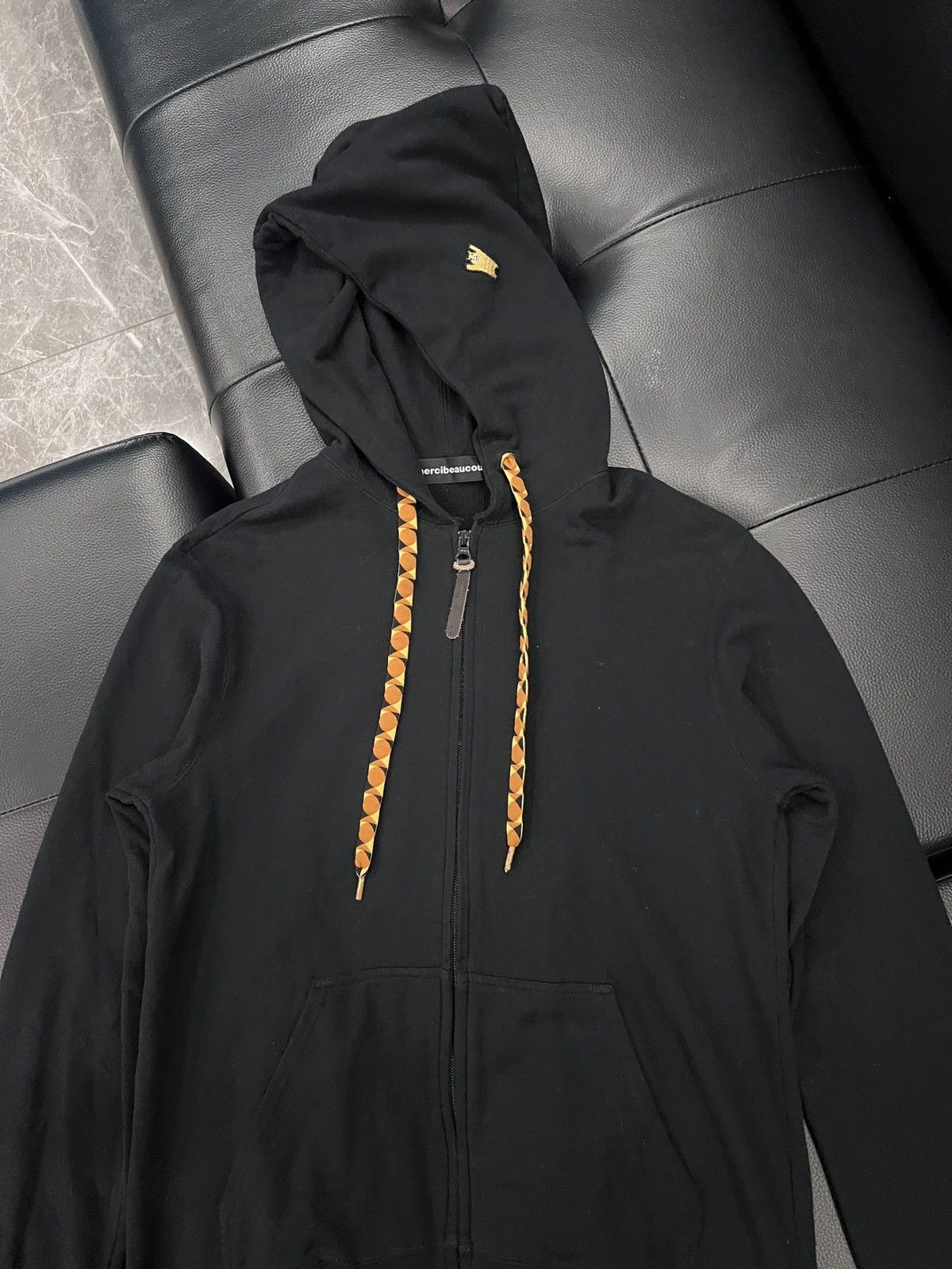 mercibeaucoup mercibeaucoup, Oversized Hood Bear Embroidery Zip Hoodie Size US L / EU 52-54 / 3 - 6 Thumbnail