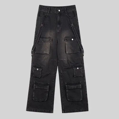 Jean Multi Pocket Wide Leg Jean Size US 32 / EU 48 - 4 Thumbnail