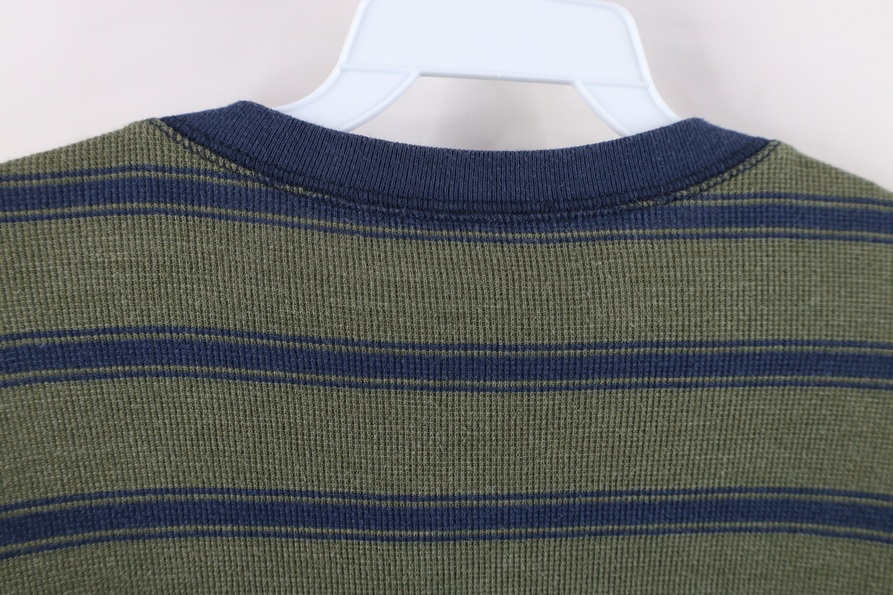 Gap × Vintage Vintage Y2K Gap Waffle Knit Long Sleeve Henley T-Shirt Size US L / EU 52-54 / 3 - 7 Thumbnail