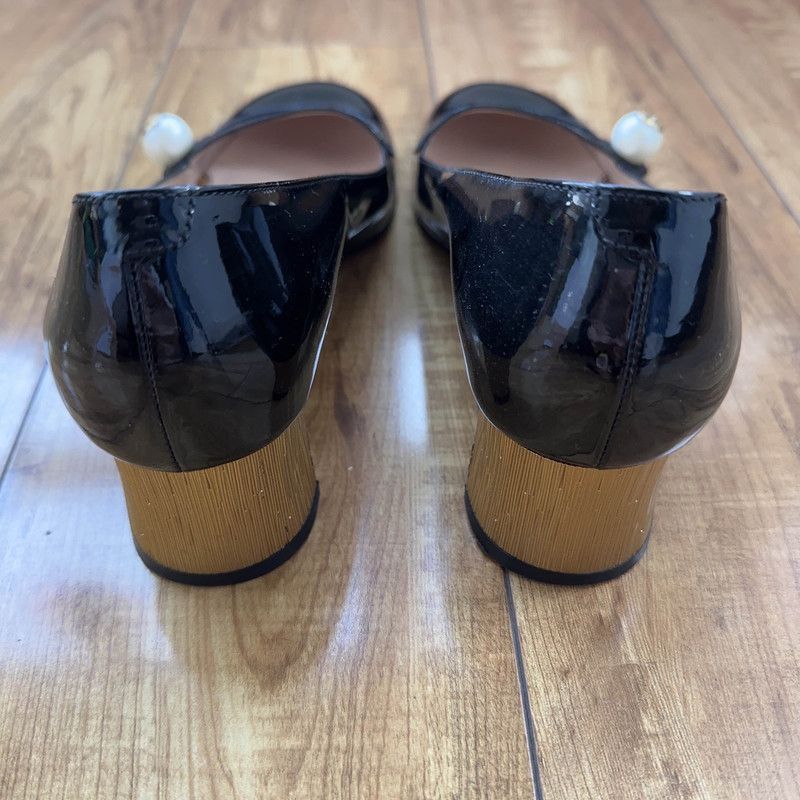 Gucci Gucci Black Pearl High Heel Shoes Size US 5.5 / IT 35.5 - 3 Thumbnail