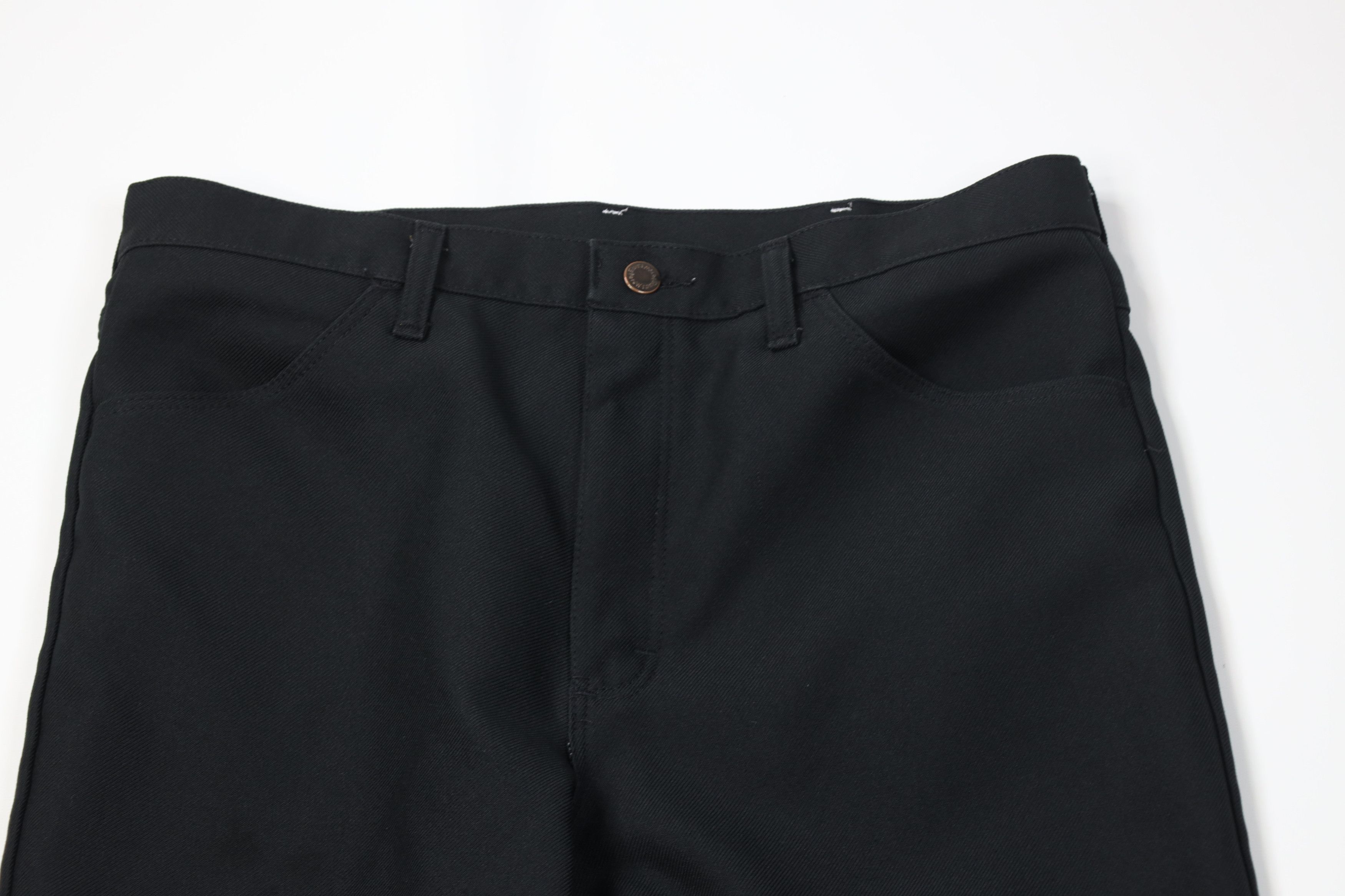 Wrangler Vintage 90s Wrangler Western Wide Leg Chino Pants Black USA Size US 34 / EU 50 - 2 Thumbnail