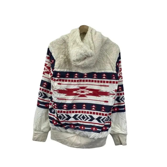 Ocean Pacific Vtg 90’ OCEAN PACIFIC OP Surfing Aztec Fleece Jacket Size US L / EU 52-54 / 3 - 3 Thumbnail