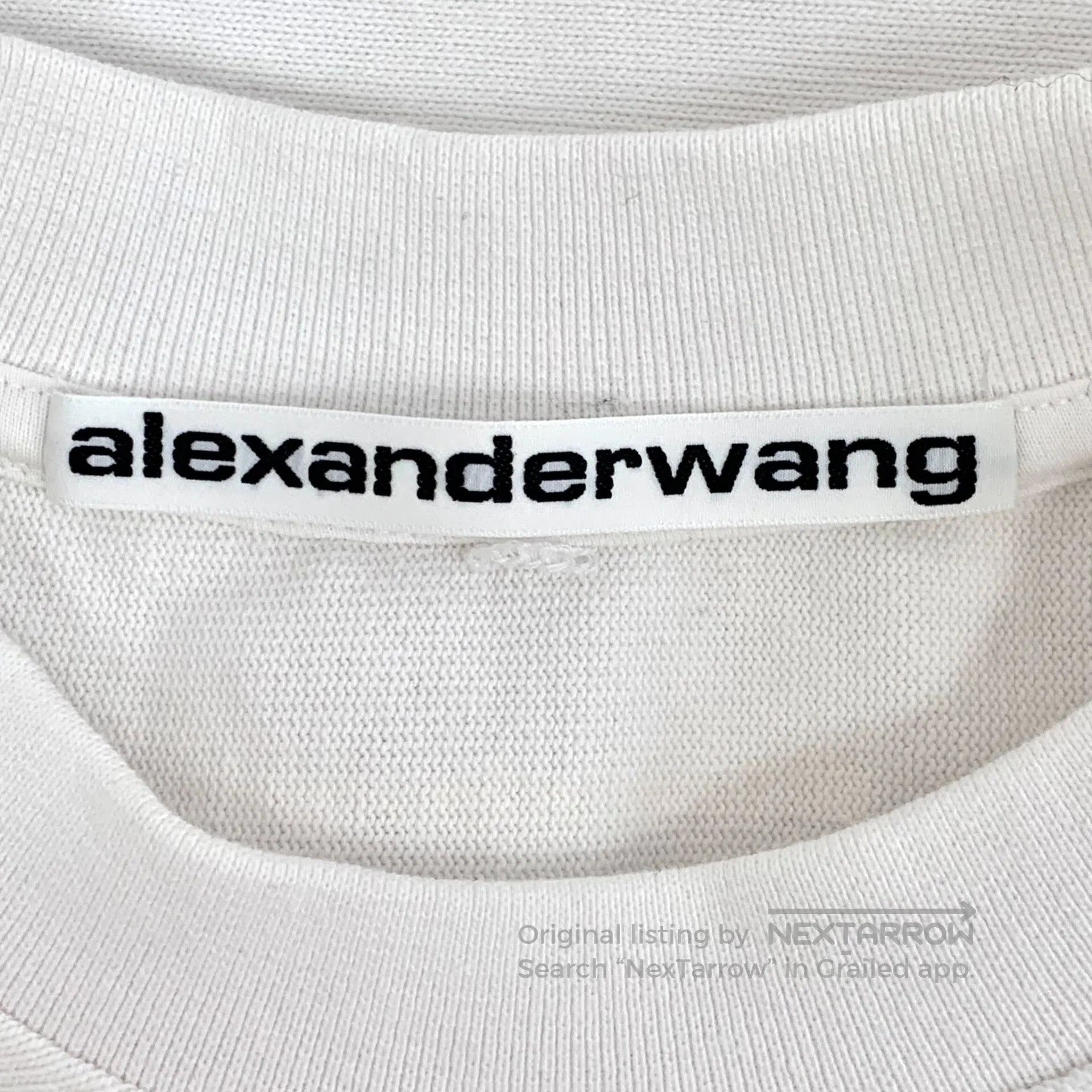 Alexander Wang Alexander Wang White cow leather print cotton round neck s Size US S / EU 44-46 / 1 - 6 Thumbnail