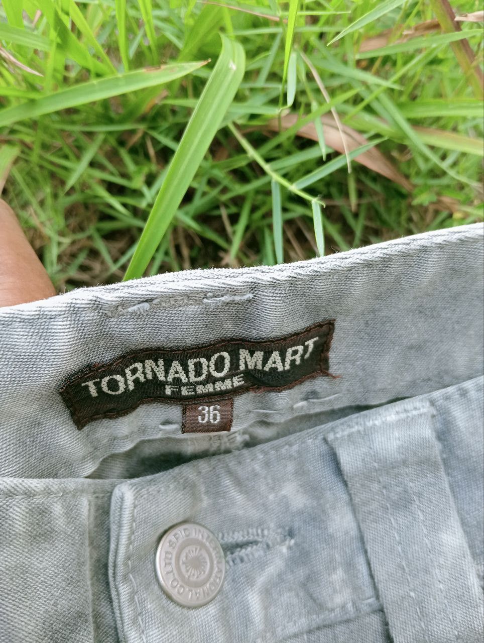 Tornado Mart VINTAGE JAPANESE TORNADO MART FEMME TWO TONE STRETCH PANTS Size 29" - 8 Thumbnail