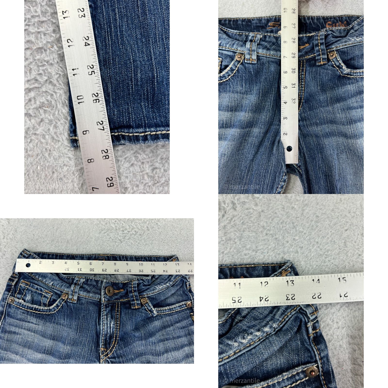 Silver Jeans Co. VINTAGE Silver Jeans Jeans Blue 26 Womens Bootcut Denim Cotton Blend 5-Pocket Size 26" / US 2 / IT 38 - 9 Thumbnail