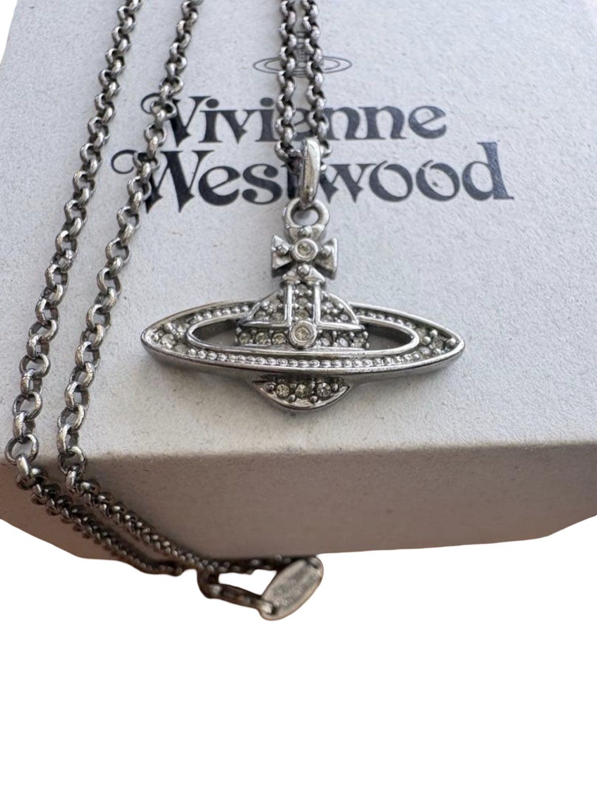 Vivienne Westwood Petite Orb Necklace in Silver Tone