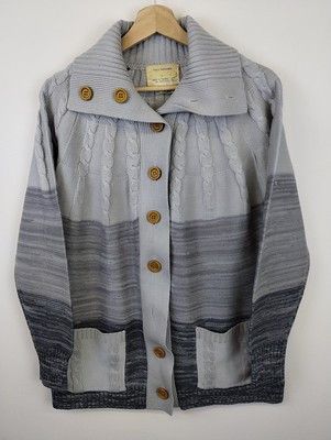 Vintage Vintage Cableknit Shawl Collar Cardigan 100% Virgiin Acrylic Sweater Size US M / EU 48-50 / 2 - 1 Thumbnail