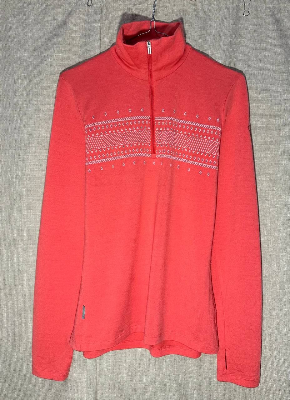 Icebreaker Icebreaker Merino Tech Top LS Zip BF 260 fairisle grapefruit Size M / US 6-8 / IT 42-44 - 1 Thumbnail