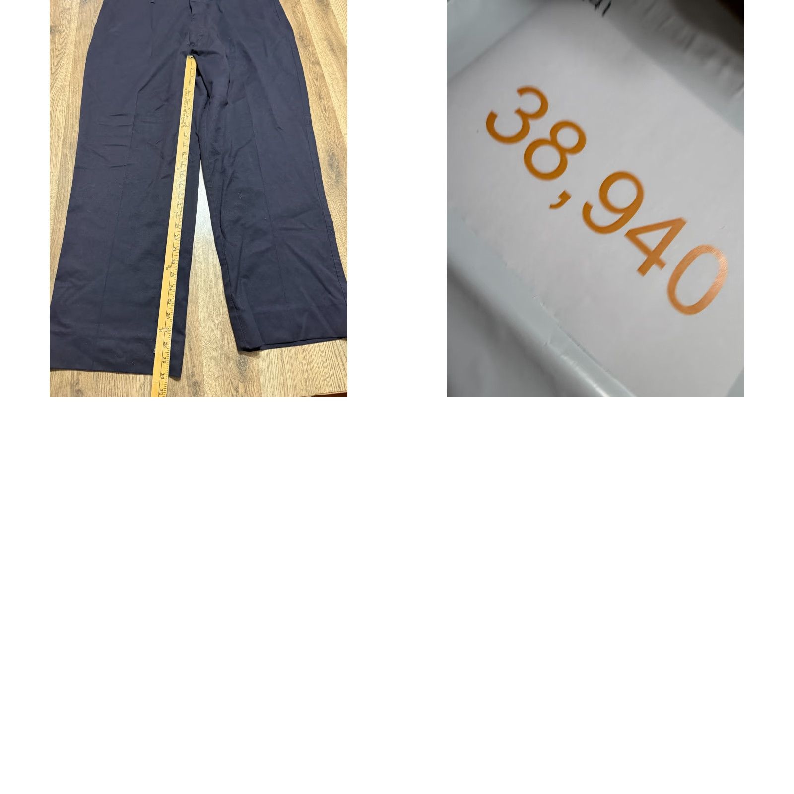 Vintage Topps Pants Mens 41x30 Black Straight Leg Flat Front 42" Length ChinO Casual Vintage: No 41x30 Regular inseam 30 in Size US 41 - 8 Thumbnail
