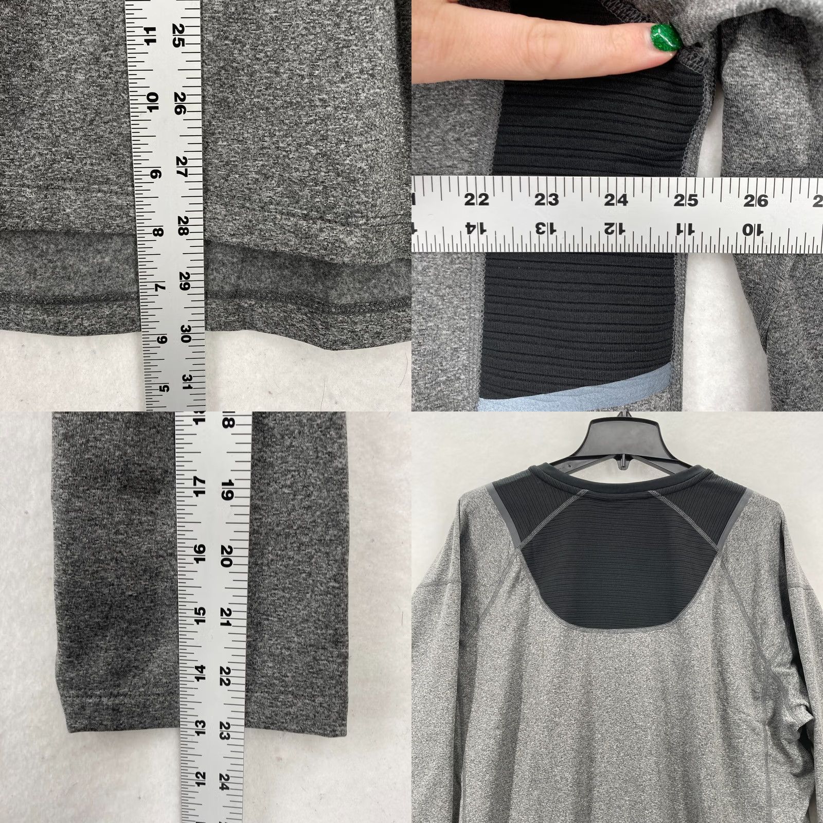 Spyder Spyder Active Proweb Long Sleeve Shirt Mens XL Gray Wicking Stretch Crew Neck Size US XL / EU 56 / 4 - 8 Thumbnail