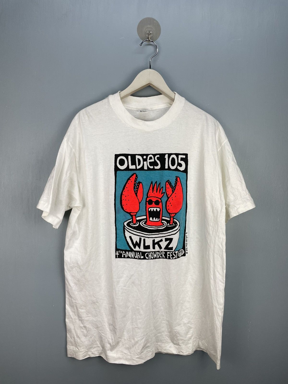 Vintage 90s Big Hed designs pop art t shirt