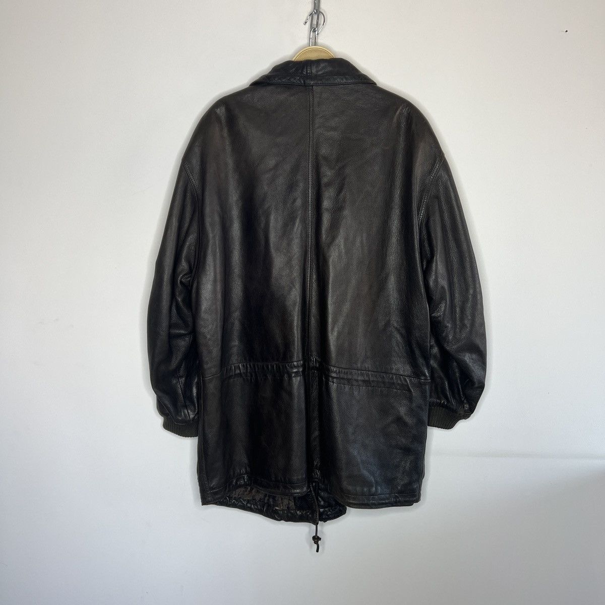 Hugo Boss Vintage 90s y2k Hugo Boss Leather Jacket Coat Calfskin Sz 52 Size US L / EU 52-54 / 3 - 6 Thumbnail