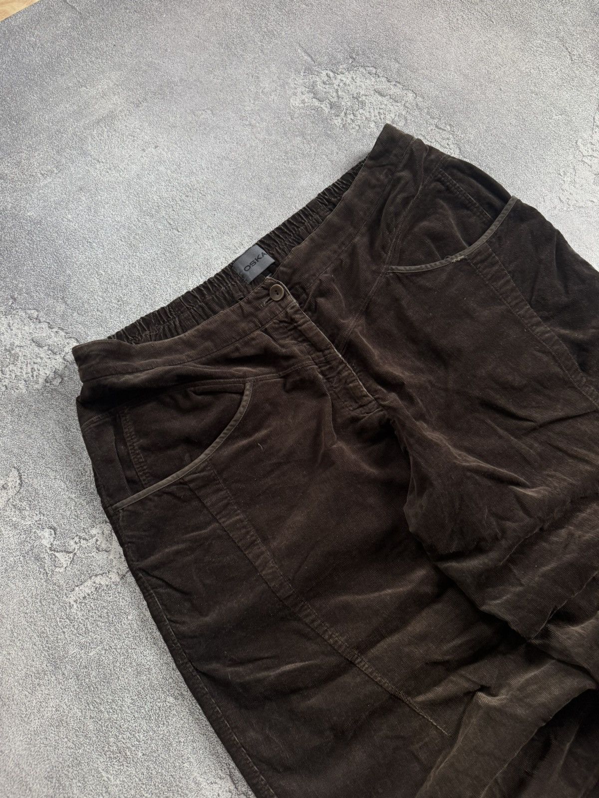 OSKA OSKA 4/size brown corduroy velvet baggy pants trousers chino Size 28" / US 6 / IT 42 - 3 Thumbnail