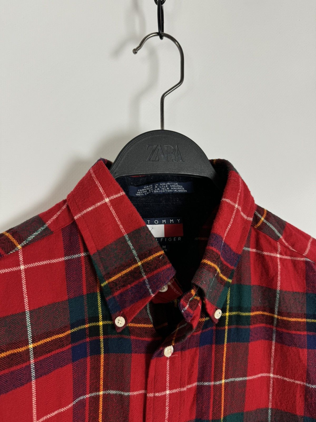 Flannel × Tommy Hilfiger × Vintage Vintage Y2K Tommy Hilfiger Flannel Check Button Up Shirt Size US M / EU 48-50 / 2 - 3 Thumbnail