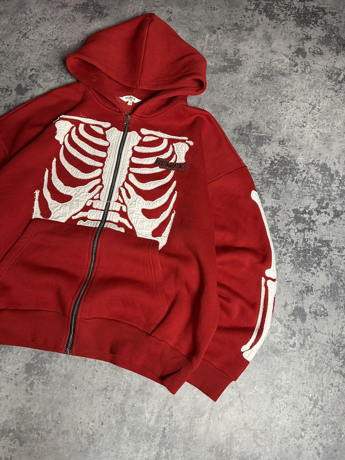 If Six Was Nine Vintage Skeleton Zip Hoodie All Over Print Faded Japanese Size US L / EU 52-54 / 3 - 3 Thumbnail