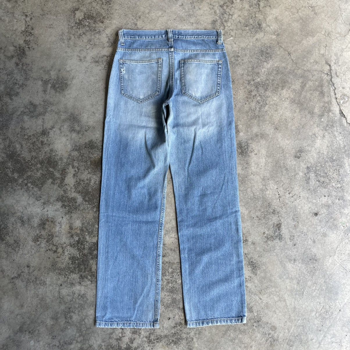 Japanese Brand 🔥Vintage Nylaus Stoned Washed Ripped Distress Denim Jeans Size US 30 / EU 46 - 4 Thumbnail