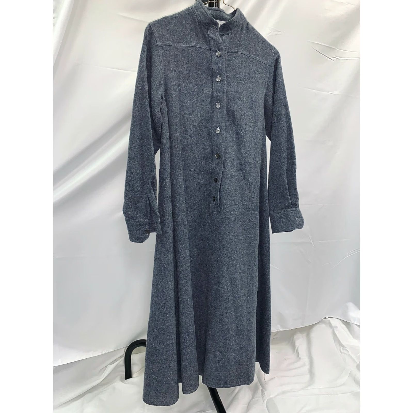 Vintage VINTAGE Designer Albert Capraro Dress VTG Wool Size 6 Gray Size XXS / US 00 / IT 34 - 2 Thumbnail
