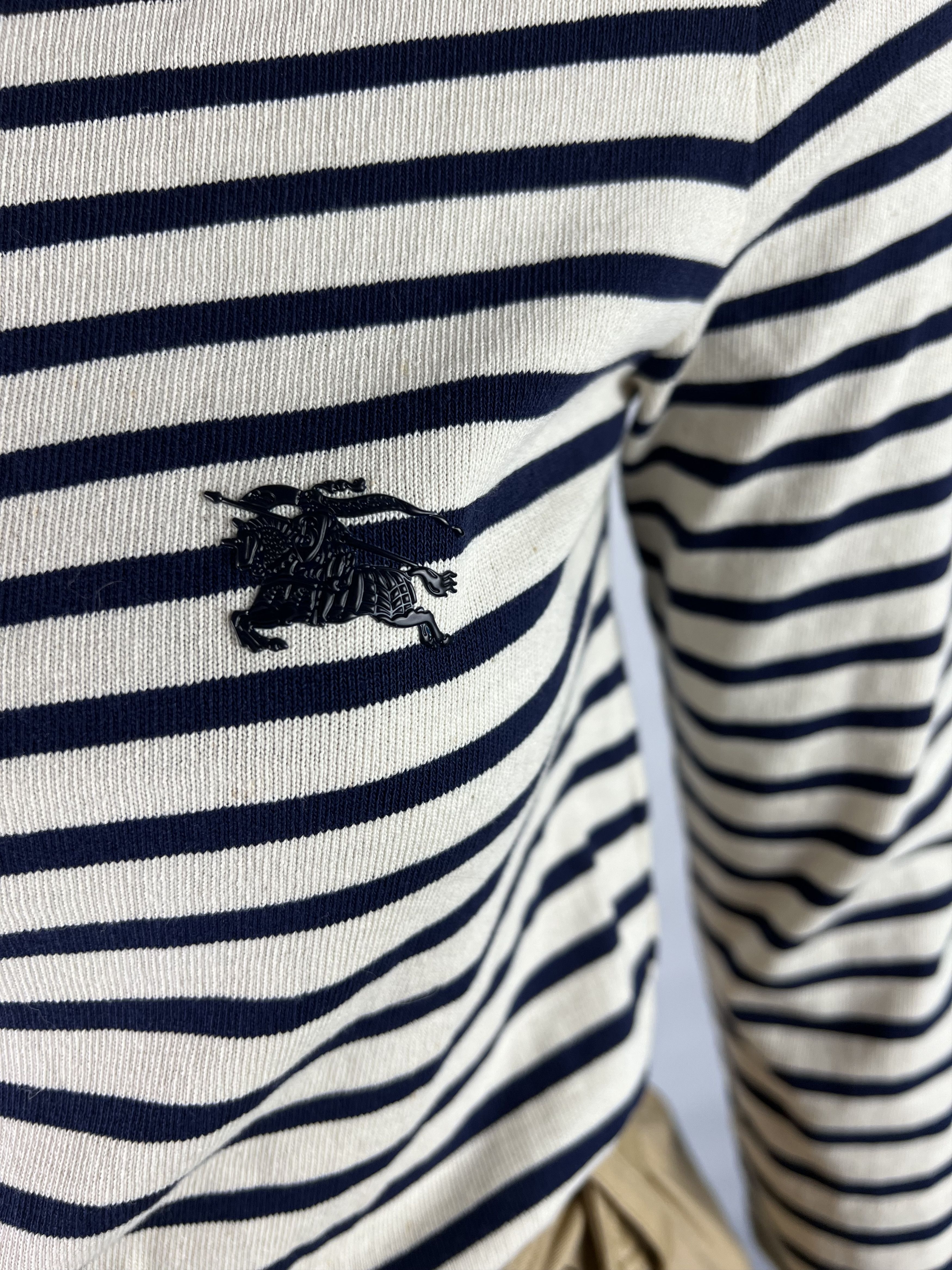 Burberry Burberry Brit Striped Belted Cotton Dress Size XS Size XS / US 0-2 / IT 36-38 - 4 Thumbnail