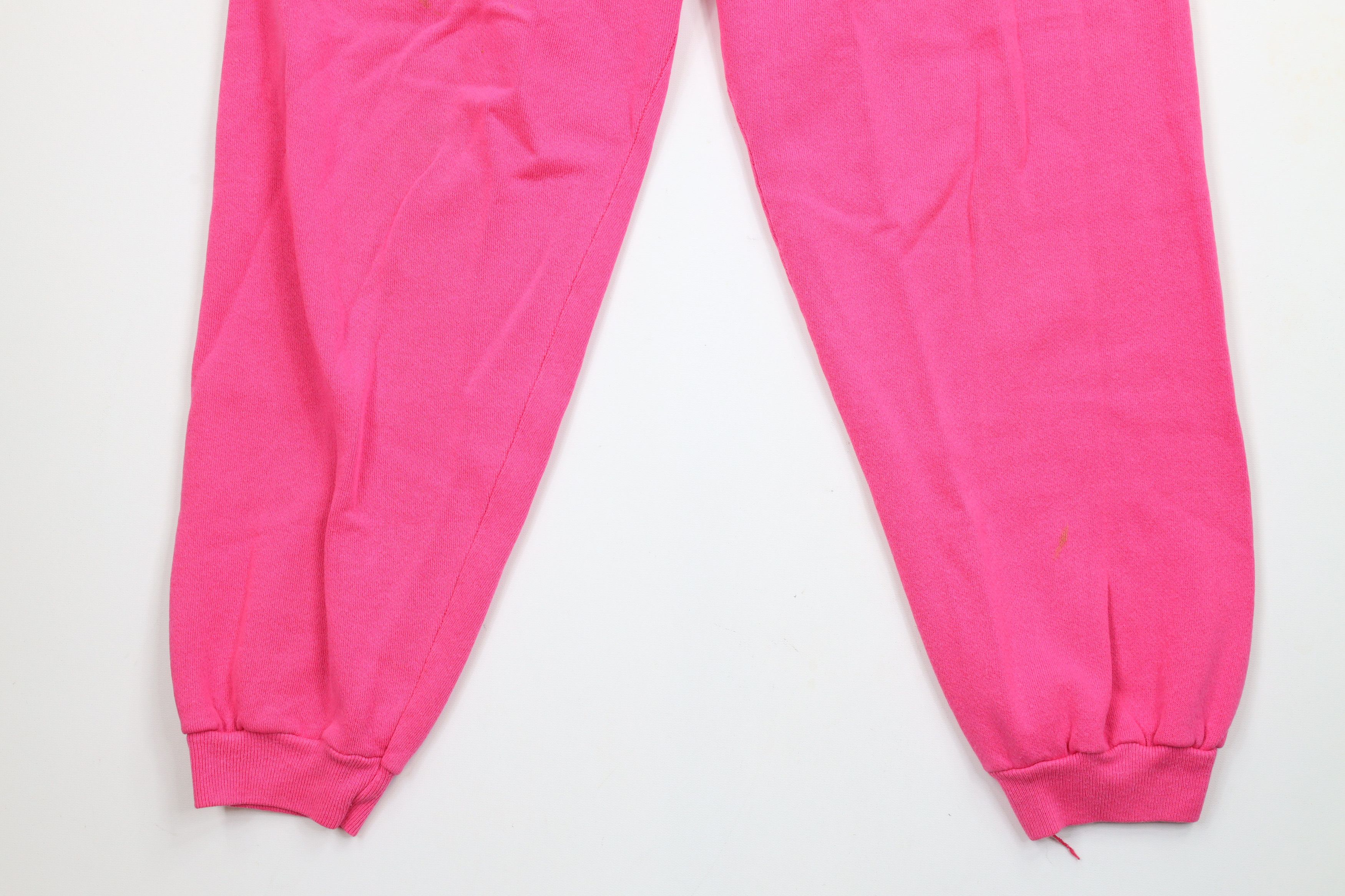 Vintage Vintage 90s Streetwear Blank Sweatpants Joggers Pink USA Size 30" / US 8 / IT 44 - 4 Thumbnail
