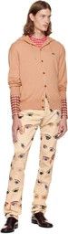 Vivienne Westwood o1y0525 Logo Hooded Cardigan in Light Pink Size US XL / EU 56 / 4 - 4 Thumbnail