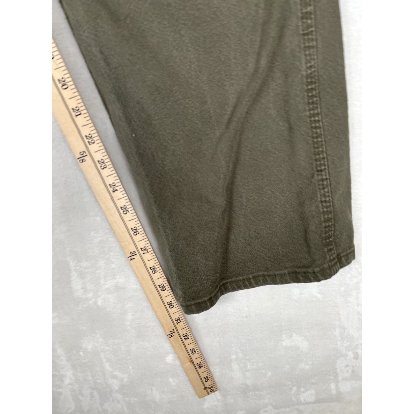 Dickies VINTAGE Dickies Carpenter Pants 34x30 Canvas Workwear Green 5-Pocket Design Straight Leg Mens Regular Size US 34 / EU 50 - 4 Thumbnail