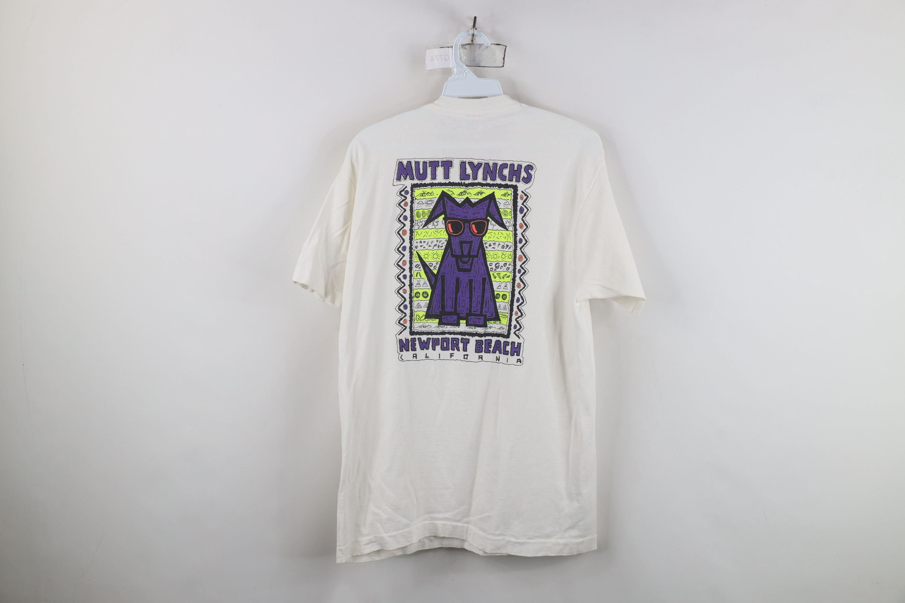 Vintage Vintage 90s Streetwear Mutt Lynch Newport Beach T-Shirt USA Size US L / EU 52-54 / 3 - 14 Thumbnail