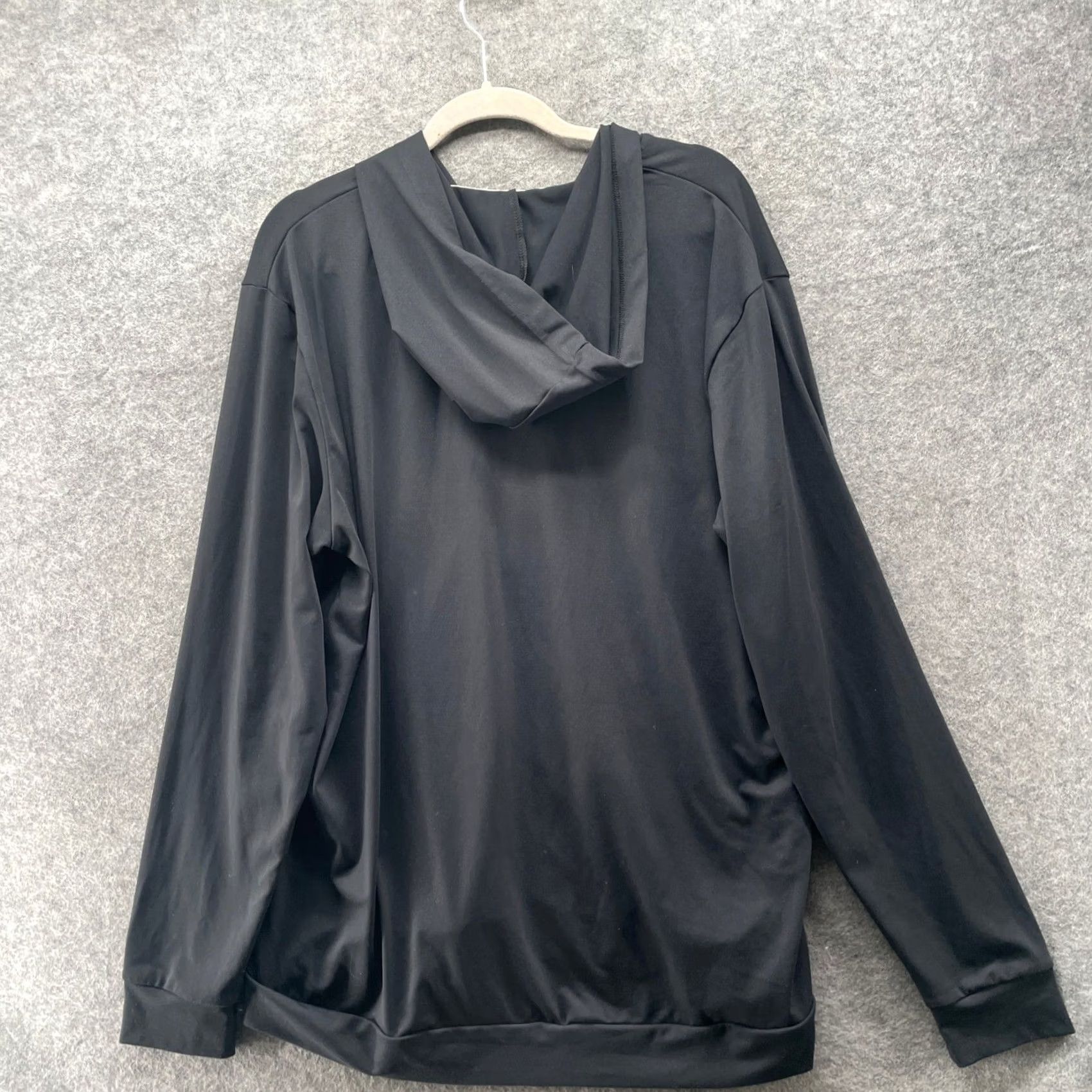 Vintage Barbell Apparel Full Zip Hoodie Mens XL Black Solid Workout Gym Active Athletic Size US XL / EU 56 / 4 - 2 Thumbnail