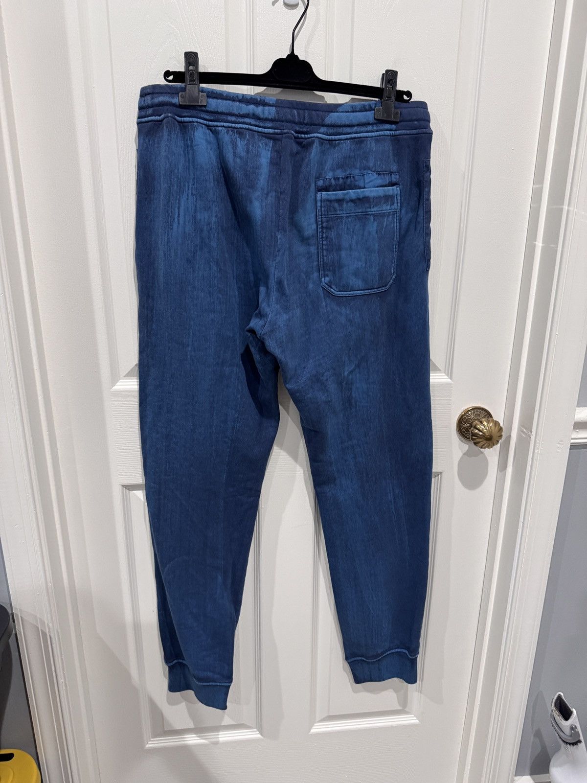 Stone Island Stone Island Blue Paint Stroke Sweatpants Sz L (fits 33-36) Size US 34 / EU 50 - 7 Thumbnail