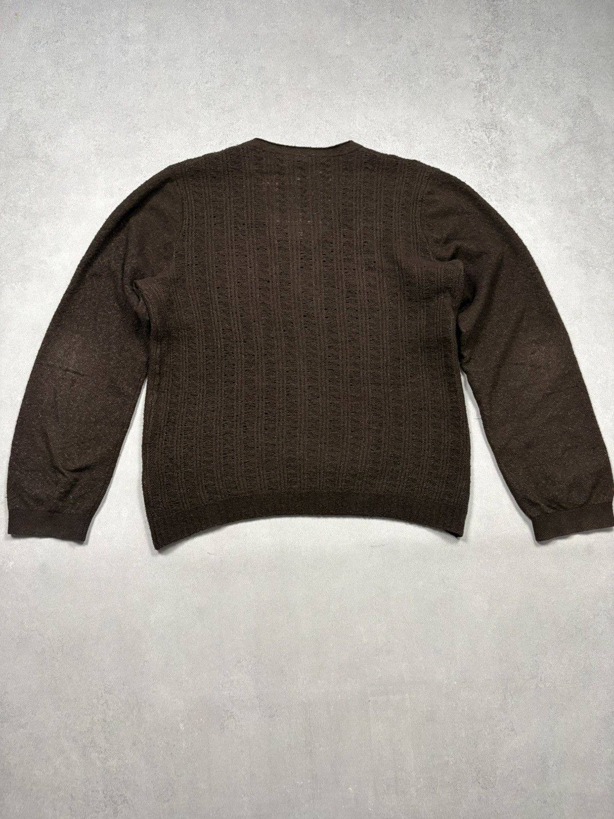 Ann Demeulemeester Ann Demeulemeester Open Knit Sheer Wool Sweater Avant Garde Size M / US 6-8 / IT 42-44 - 20 Thumbnail