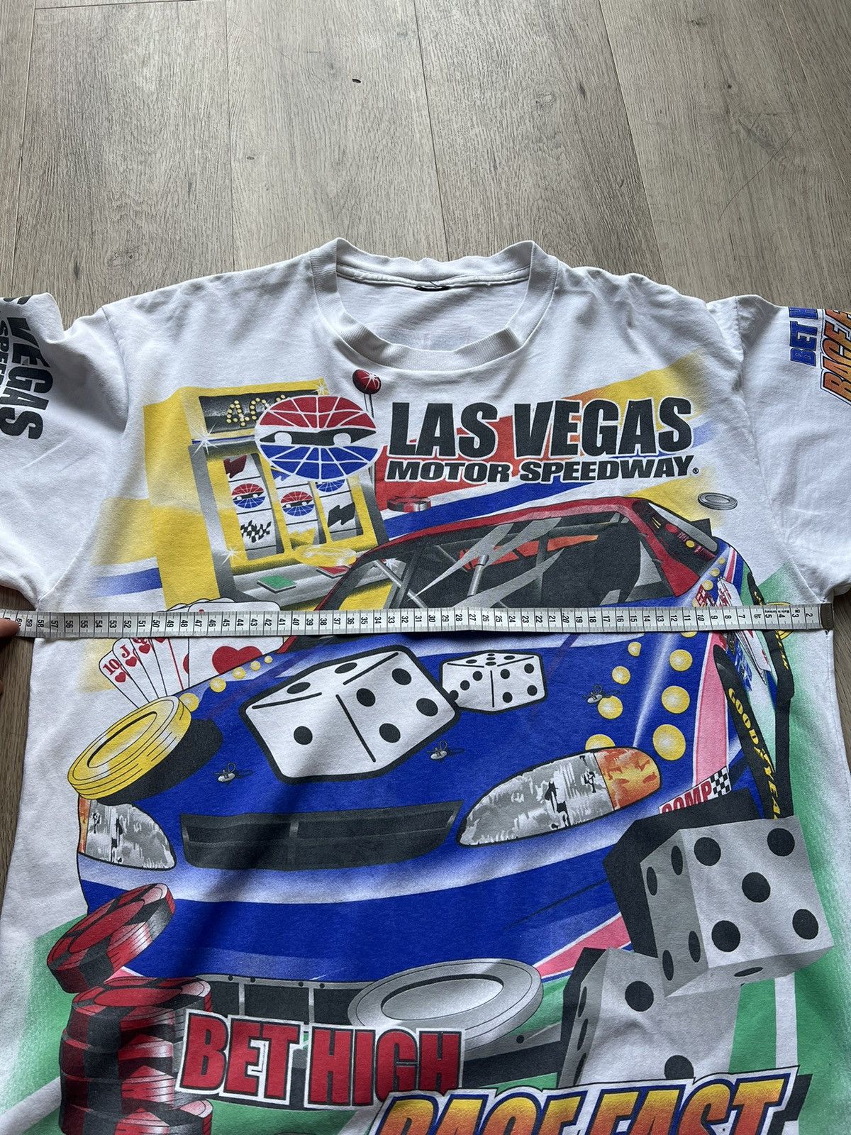 Vintage Las Vegas Speedway single stitch tshirt Size US L / EU 52-54 / 3 - 6 Thumbnail