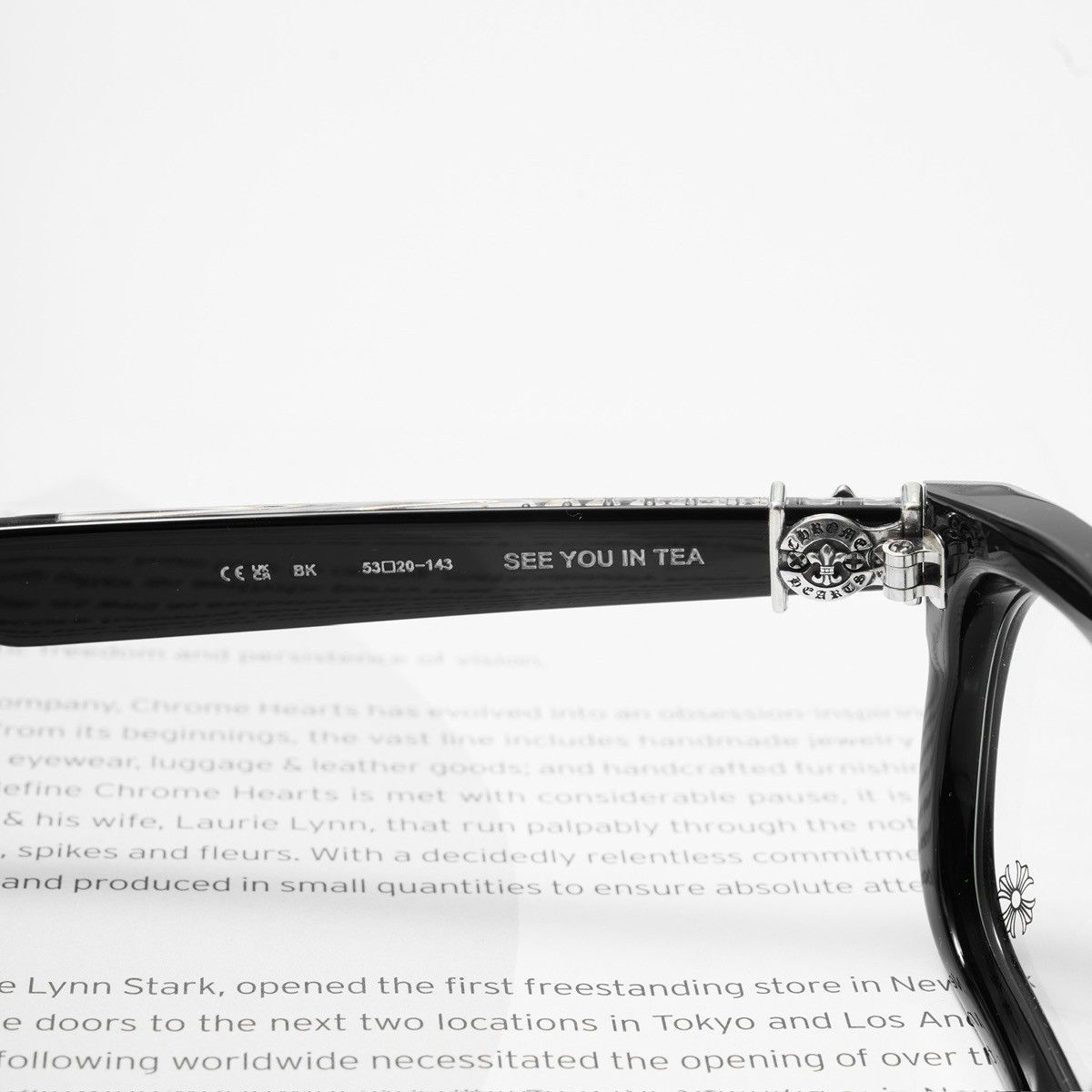 Chrome Hearts CHROME HEARTS SEE YOU IN TEA BLACK GLASSES Size ONE SIZE - 5 Thumbnail