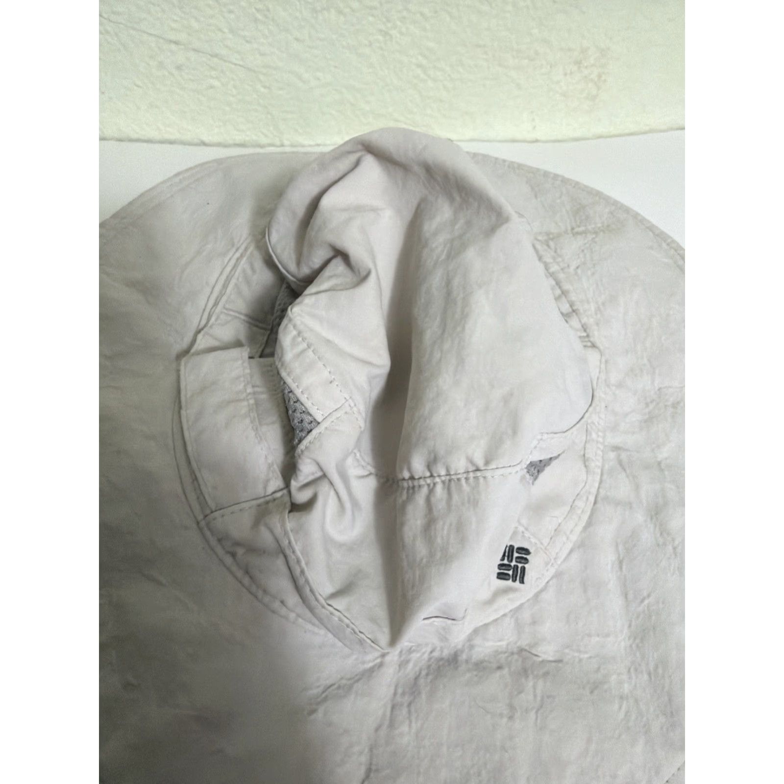 Vintage Columbia Boonie Hat Men M Gray Fisherman Fishing Hiking Strap Small/Medium Size ONE SIZE - 6 Thumbnail