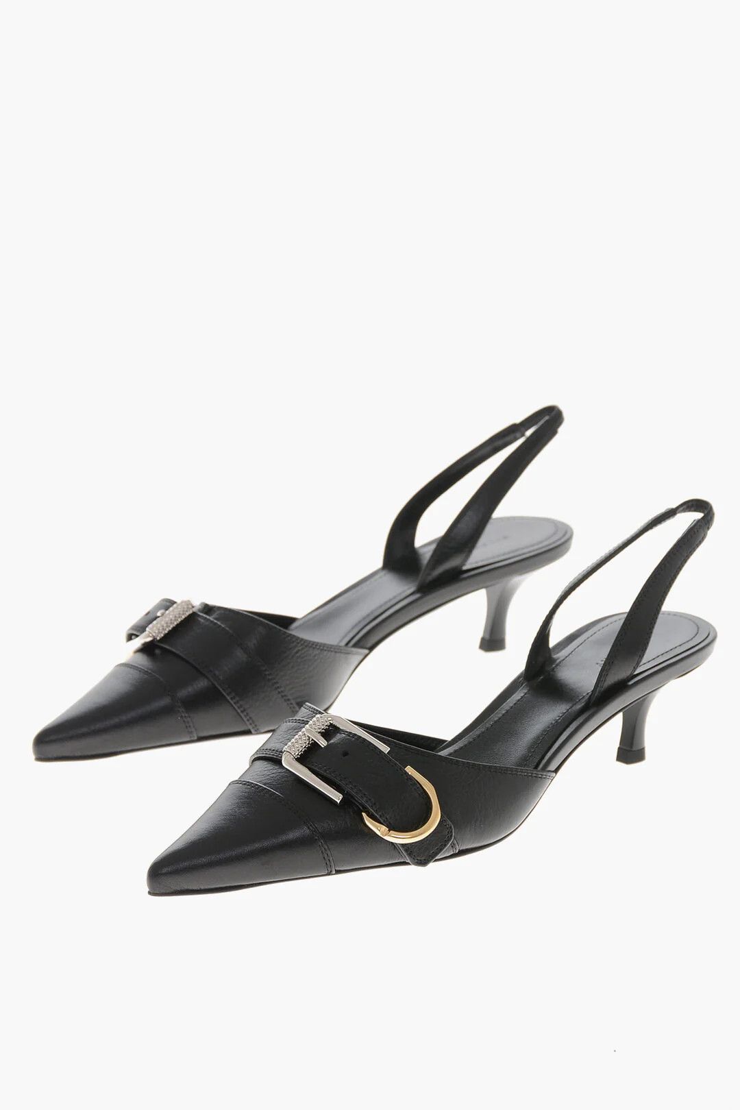 Givenchy og1mm0326 Leather Slingbacks in Black Size US 7 / IT 37 - 2 Thumbnail