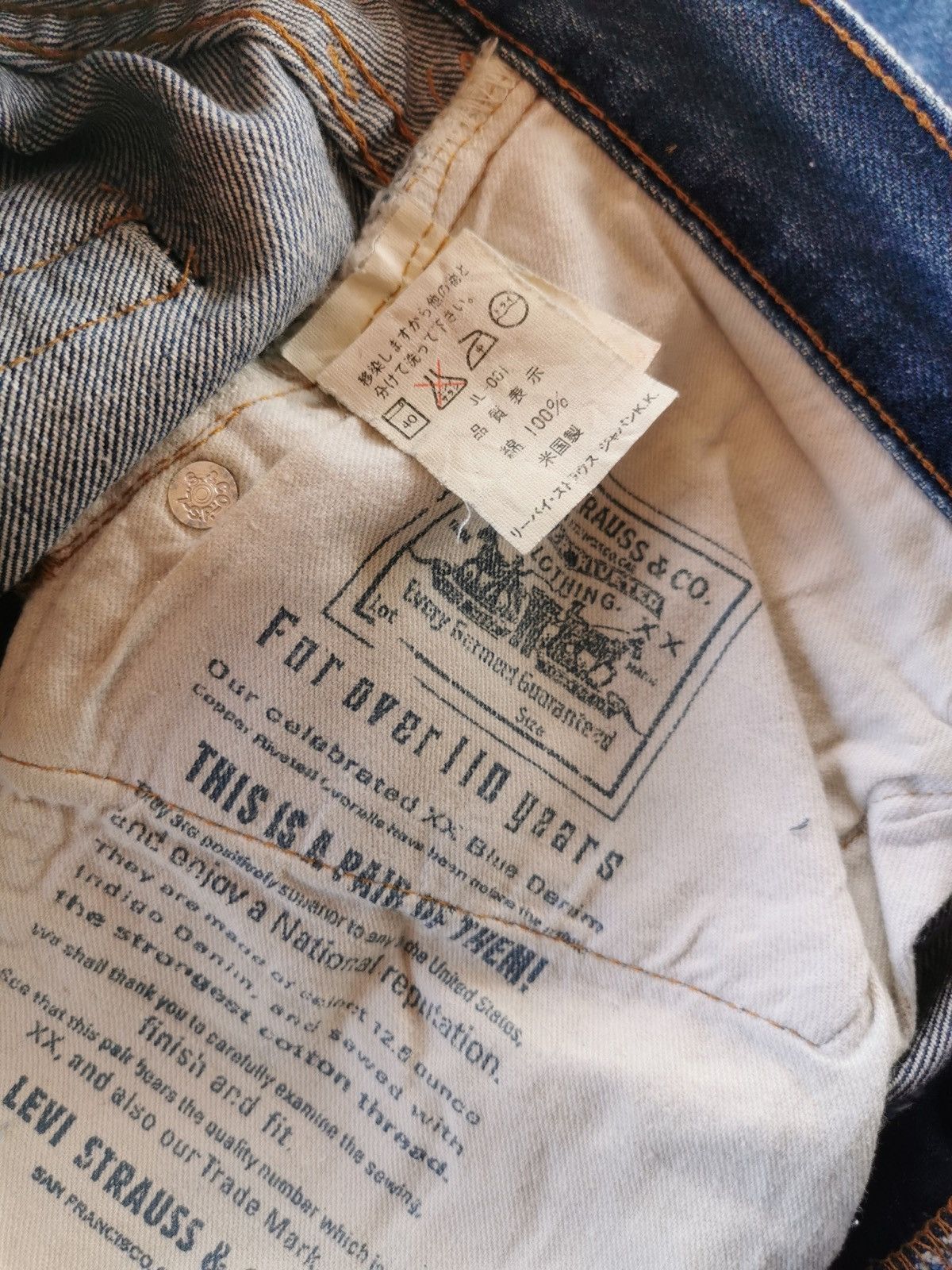 Jean × Levi's × Vintage Levis 501 vintage 90s selvedge jeans Size US 32 / EU 48 - 11 Thumbnail