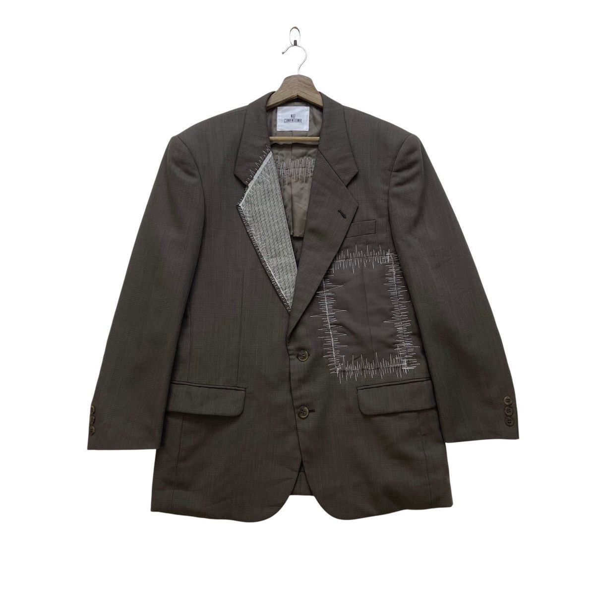 Japanese Brand Japanese Brand Not Conventional Patchwork Coat Blazer Size US S / EU 44-46 / 1 - 1 Thumbnail