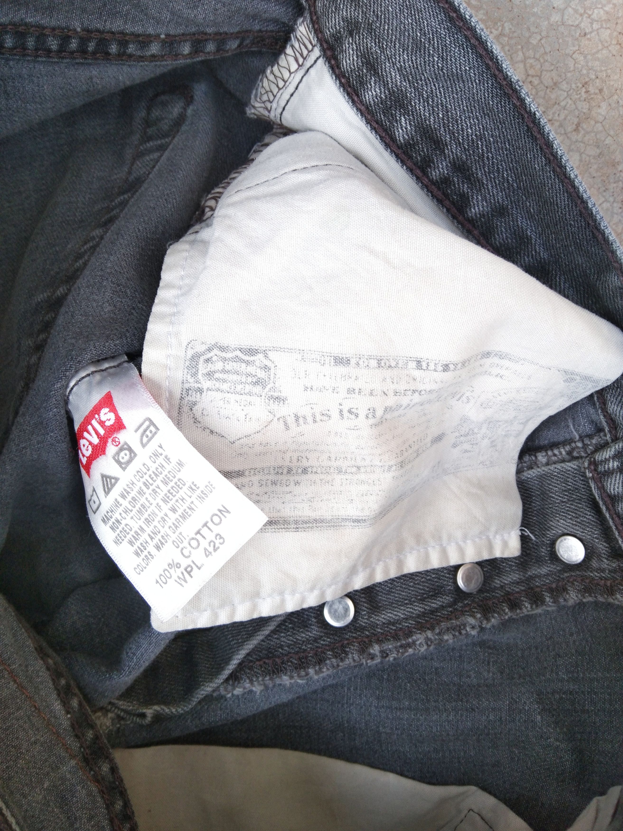 Levi's Vintage Levi's 501 Straight Leg Distressed Jeans 30x32 Size US 30 / EU 46 - 9 Thumbnail