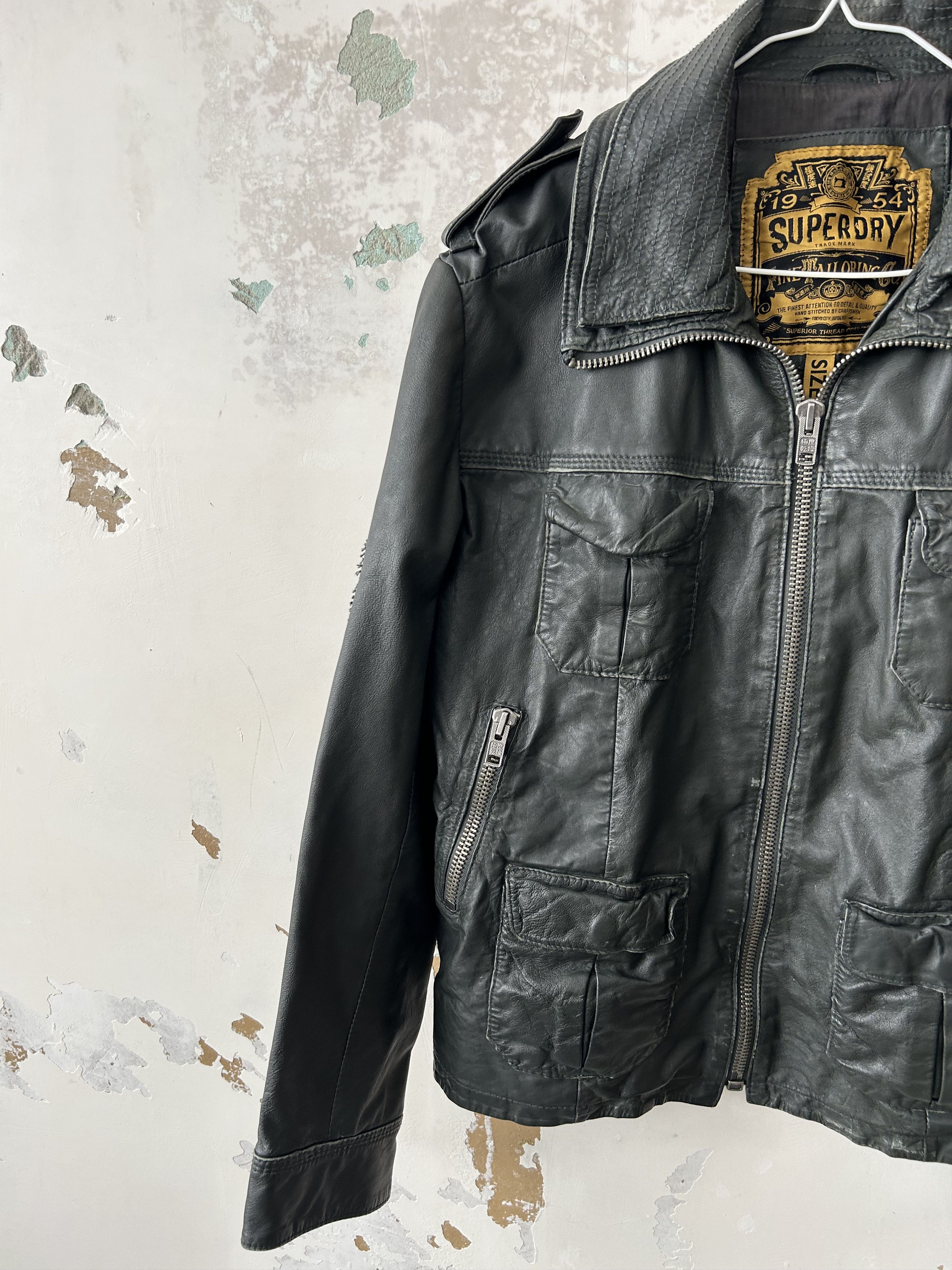 Superdry Superdry Vintage Leather Jacket Size XL Size US XL / EU 56 / 4 - 4 Thumbnail