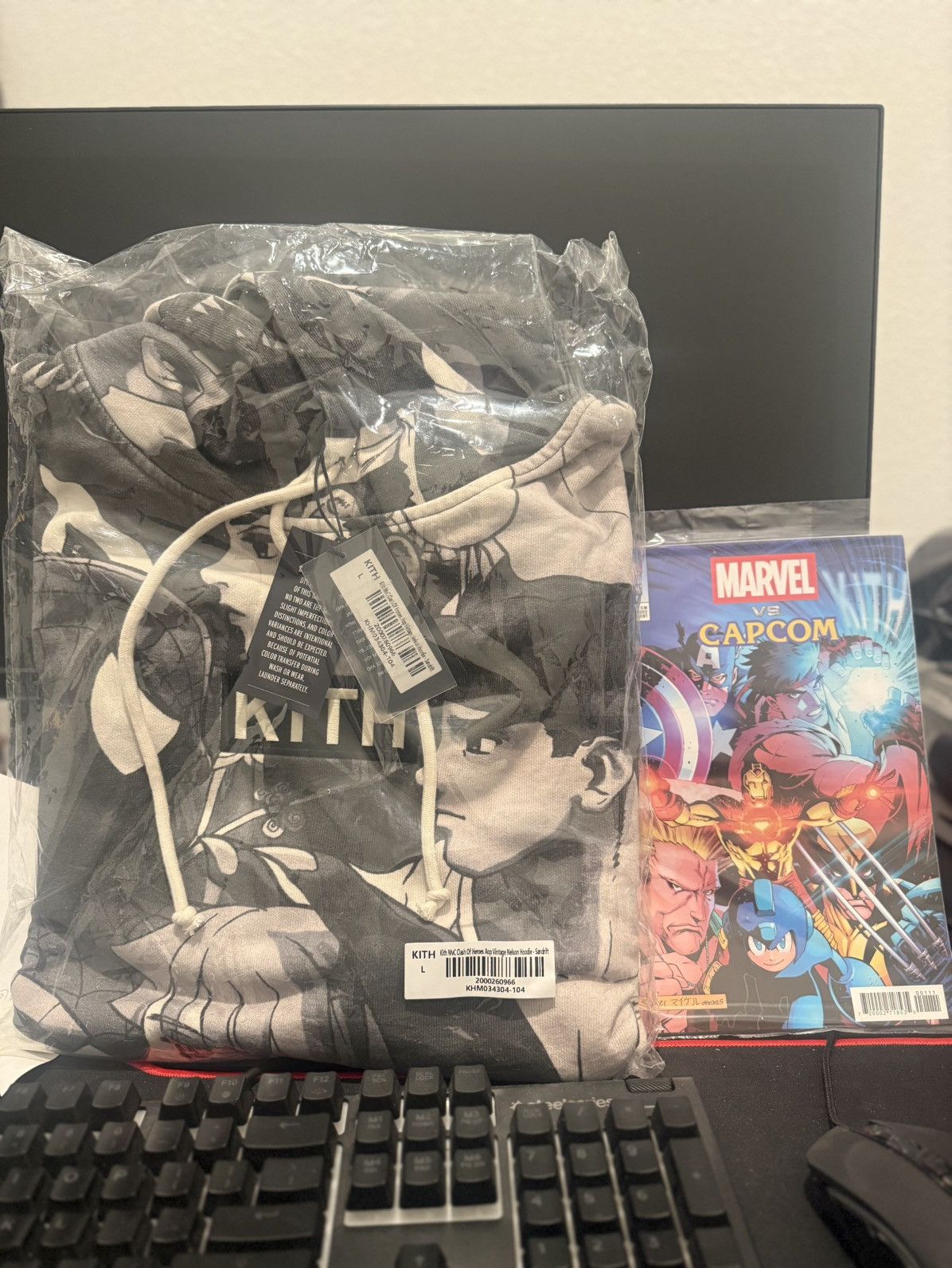 Asics × Kith × Marvel Comics Kith Marvel Capcom All Over Printed Hoodie Size US L / EU 52-54 / 3 - 1 Thumbnail